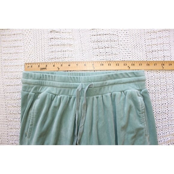 Anthropologie Saturday Sunday Merida Velvet Jogger Pants Size L Mint Green - Picture 3 of 11